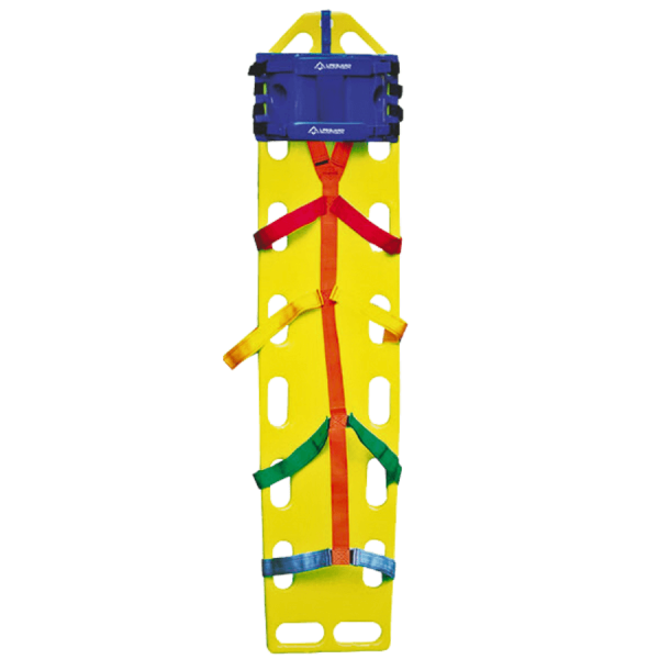 Lifeguard Spineboard mit 10-Punkt Fixiersystem und HeadFix Kopffixierung