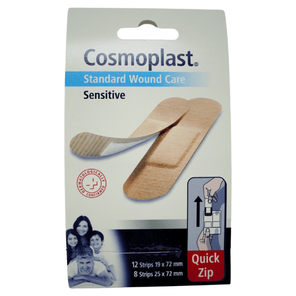 Cosmoplast Quick Zip Strips Sensitive (20 Stk.)