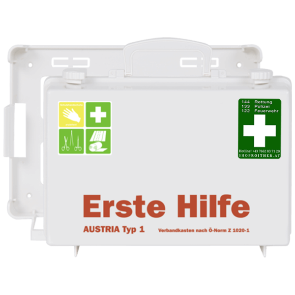 Erste Hilfe Koffer Austria Typ 1 weiß