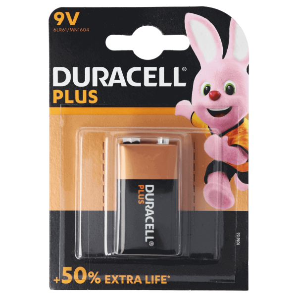 Duracell® Plus 9 V Batterie (4 Stk.)