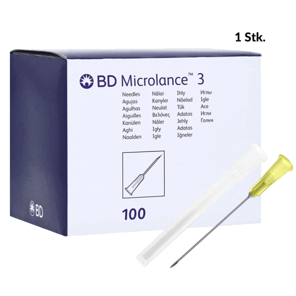 Dünnwandkanüle Microlance 20G x 1 1/2" gelb (1 Stk.)