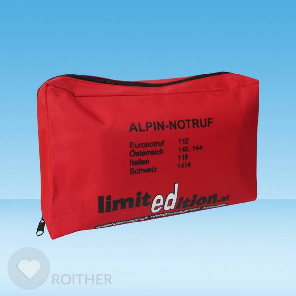 Erste Hilfe Tasche Alpin Notruf Limitedition groß leer (Hr. Fraunbaum)