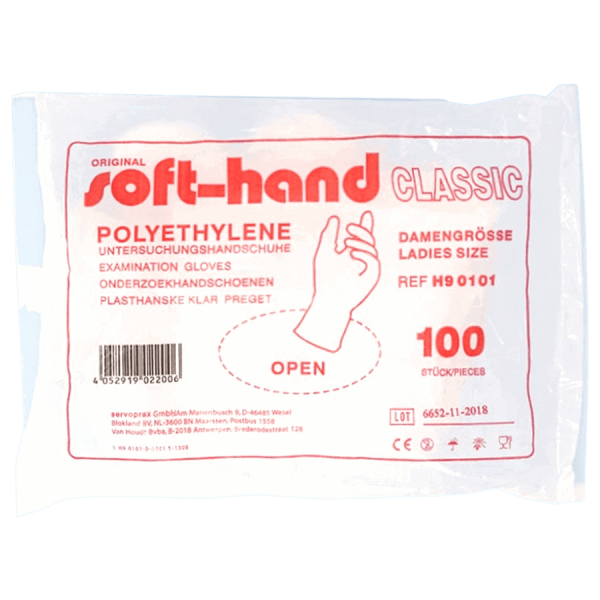 Untersuchungshandschuhe Soft Hand Poly Classic M (100 Stk.)