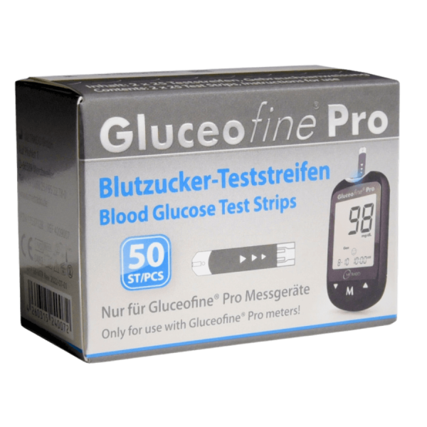 Teststreifen für Gluceofine pro Blutzuckermessgerät (50 Stk.)