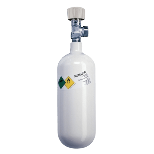 Sauerstoff-Flasche N gefüllt - 2 Liter