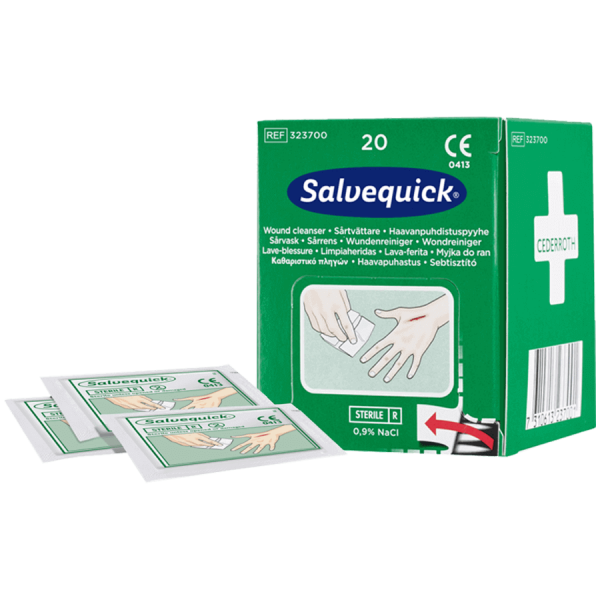 Salvequick Wundreinigungstücher im Nachfüllkarton REF323700 (20 Stk.)