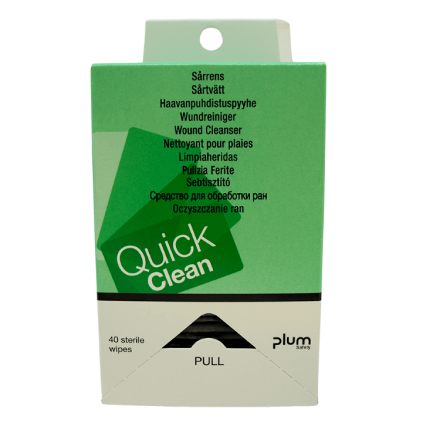 QuickClean Dispenser für Wundreinigungstücher inklusive Wandhalterung