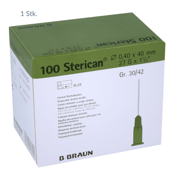 Sterican Dental-Kanüle 27G 0,4 x 40mm (1 Stk.)