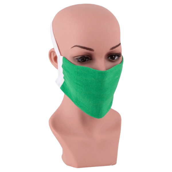 Mund- und Nasenmaske bei 85°C waschbar grün