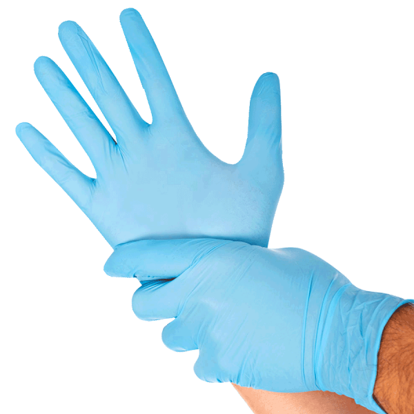 Nitril-Handschuhe "Safe Light" puderfrei blau M (100 Stk.)