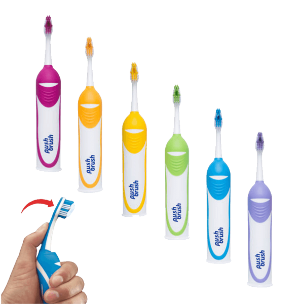 Zahnbürste und Zahnpasta in Einem
