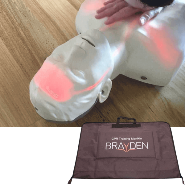 Brayden Übungspuppe LED ROT inkl. Tasche