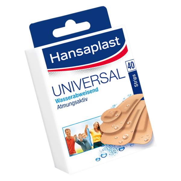Hansaplast Pflasterstrips Universal wasserabweisend (40 Stk.)