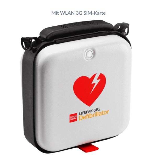 Lifepak CR2 AED Defibrillator WLAN 3G SIM-Karte mit Hard Shell Tasche