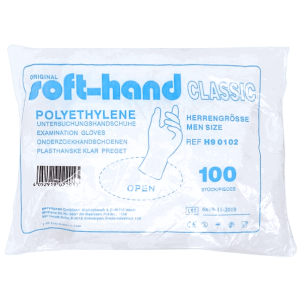 Untersuchungshandschuhe Soft Hand Poly Classic L (100 Stk.)