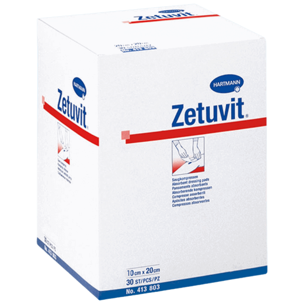 Zetuvit Saugkompresse unsteril 10x20cm (30 Stk.)